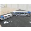 Image 4 : 4 Buses ; (2) Greyhound, (2) Double Decker - Biggest Corgi 9.5" Long 
