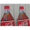 Image 2 : 2 Coca-Cola Bottle Signs - Corrugated 16" x 48" 