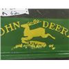 Image 2 : Vintage John Deere Cast Tool Box Lid - Words + Deer Embossed 4.5" x 12" 