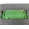 Image 3 : Vintage John Deere Cast Tool Box Lid - Words + Deer Embossed 4.5" x 12" 