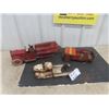 Image 1 : 3 Old Metal Toys - Parts Missing ; Structo Dump Truck, Jeep, Buddy L Truck