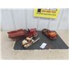 Image 5 : 3 Old Metal Toys - Parts Missing ; Structo Dump Truck, Jeep, Buddy L Truck