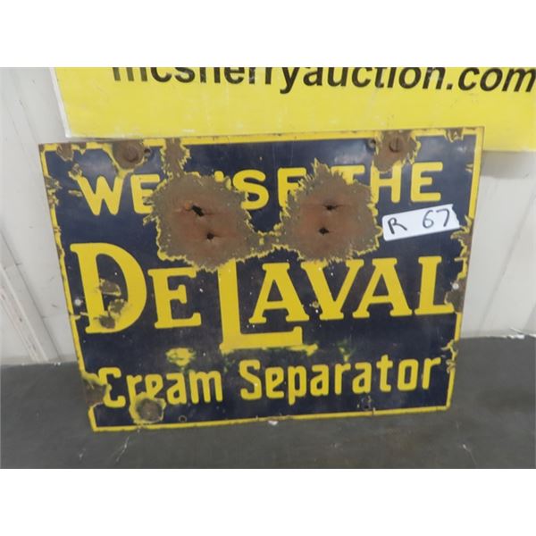 DeLaval Porcelain Cream Separator Sign 12" x 16" 