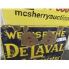 Image 2 : DeLaval Porcelain Cream Separator Sign 12" x 16" 