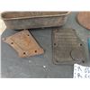 Image 3 : Oborne Cast Embossed Tool Box Lid, Hayer Implement Tool Box, John Deere Rad Tap, Casting with Emboss