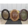 Image 1 : 3 Convex Oval Picture Frames 18" x 24" 