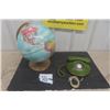 Image 1 : Northern Telecom Round Green Phone - Replogle World Globe 12" Wide 