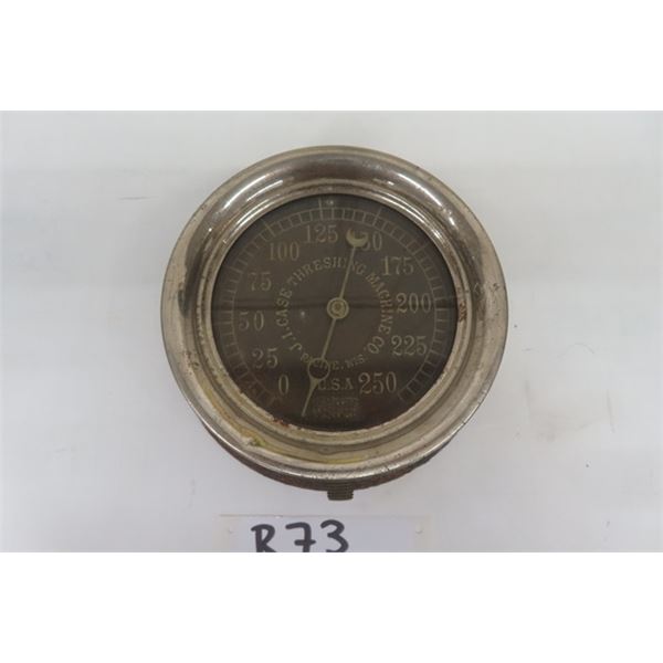 J.I. Case Threshing Machine Pressure Gauge 6  Wide