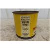 Image 4 : White Rose 5 Gal Water Pump Grease Tin with Lid - Feels as Though It Has Contents within
