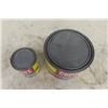 Image 5 : Pep Boys Grease Tins ; 1 Lb & 5 Lbs - Both with Lids