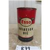 Image 4 : Esso Aviation Oil 1 Quart - Full of Contents