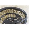 Image 3 : Parlin + Orendorff Cast Iron Implement Seat - Die Cut Letters , Painted