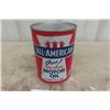 Image 3 :  All American High Grade Motor Oil 1 US Quart Cardboard Container - Full of Contents