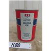 Image 6 :  All American High Grade Motor Oil 1 US Quart Cardboard Container - Full of Contents