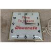 Image 2 : Wawanesa Canadian Neon Ray Square Clock 15 1/4" x 15 1/4" 