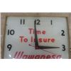 Image 3 : Wawanesa Canadian Neon Ray Square Clock 15 1/4" x 15 1/4" 