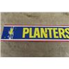 Image 6 : 2 Planter's Peanuts Metal Signs ; Rack Topper 10" x 17.5" , Smaller Sign  2.5" x 13"  - Both Double 