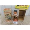 Image 1 : Charley Weaver Battery Powered Bartender in Original Box - Rosko Toys 12" Tall 