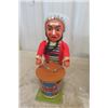 Image 2 : Brave Eagle Beating Drum+ Raising War Woop - Battery Operated Toy , TN Japan 12" Tall 