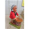 Image 3 : Brave Eagle Beating Drum+ Raising War Woop - Battery Operated Toy , TN Japan 12" Tall 