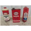 Image 1 : 2 Esso Outboard Motor Oil Plastic Bottles, Esso Iosol 1 Imperial  Quart Tin