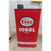 Image 5 : 2 Esso Outboard Motor Oil Plastic Bottles, Esso Iosol 1 Imperial  Quart Tin