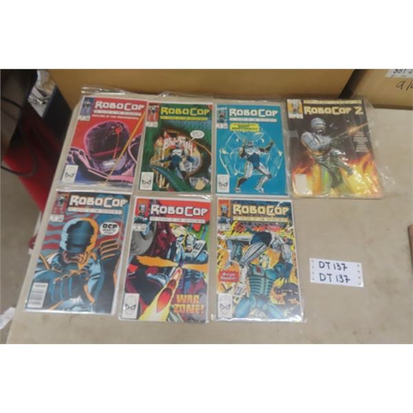 7 Robo - Cop Comics, Marvel 2-7 Plus Robo-Cop2 #1