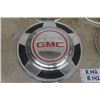 Image 4 : Set of 4 GMC Truck Hubcaps 10" Wide - Good Clean Set with Good Paint
