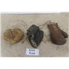 Image 1 : 3 Vintage Child's Sports Gloves ; Baseball, Back Catcher, Boxing