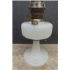 Image 2 : White Glass Aladdin Oil Lamp with Chimney