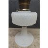 Image 6 : White Glass Aladdin Oil Lamp with Chimney