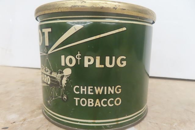 chewing tobacco montreal Vintage Club Tin | Imperial Tobacco Canada Advertising Can | Orange Black Tobacciana Vintage Big Ben Chewing Tobacco