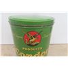 Image 2 : Condor Products Rolled Oats Tin in French and English 9'' Tall 6 1/2'' Diameter 