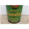 Image 3 : Condor Products Rolled Oats Tin in French and English 9'' Tall 6 1/2'' Diameter 