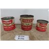 Image 1 : 3 Assorted York Peanut Butter Tins 1 1/2'' LBS , 3 LBS , 4 LBS Tin 