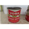 Image 3 : 3 Assorted York Peanut Butter Tins 1 1/2'' LBS , 3 LBS , 4 LBS Tin 