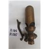 Image 1 : Antique Brass Steam Whistle 8.5" Long - Has Maker's Mark but Cannot Make it Out