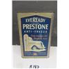 Image 1 : Eveready Prestone Antifreeze 1 US Gal Tin - Great Graphics! - NO Lid
