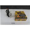 Image 1 : Hopalong Cassidy + His Horse Topper Plastic Toy 4.5" Tall 5" Long - Comes with Original Box