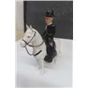 Image 5 : Hopalong Cassidy + His Horse Topper Plastic Toy 4.5" Tall 5" Long - Comes with Original Box