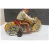 Image 3 : Superb Marx Tin Wind Up Motorcycle with Police Rider - Working Condition 