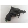 Image 7 : Pressed Tin Army Revolver - Marx, Gun Marked Viking RMC , Black Plastic Water Pistol 