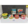 Image 1 : 5 Metal Peanut Butter Tins +  Plastic Pail - 3 lbs per Tin
