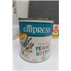 Image 6 : 5 Metal Peanut Butter Tins +  Plastic Pail - 3 lbs per Tin