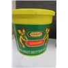 Image 7 : 5 Metal Peanut Butter Tins +  Plastic Pail - 3 lbs per Tin