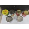 Image 8 : 5 Metal Peanut Butter Tins +  Plastic Pail - 3 lbs per Tin