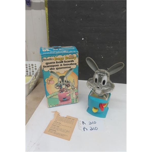 Reliable Bugs Bunny Gumball Bank with Box