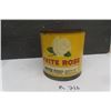 Image 1 : White Rose Water Pump Grease Tin with Contents - 5 lbs