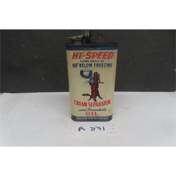 Hi Speed Cream Separator Oil 1 Quart 