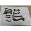 Image 1 : 10 Old Wrenches with Names ; Comet, Litchfield, Blackhawk, Planet J.R, Pitts, Universal, King